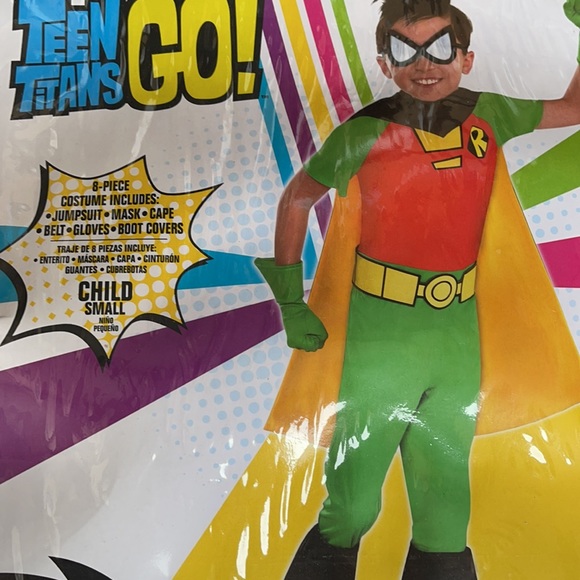 Teen Titans Go! Robin Kids Costume! New! - Picture 3 of 9